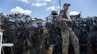 سرباز اوکراینی در خط مقدم + عکس