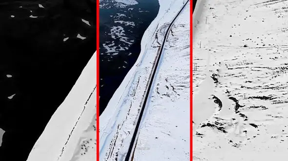 فیلم زیبایی تالاب چغاخور زیر برف و یخ