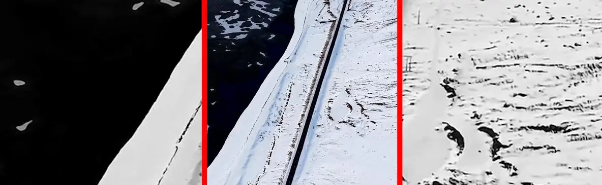 فیلم زیبایی تالاب چغاخور زیر برف و یخ