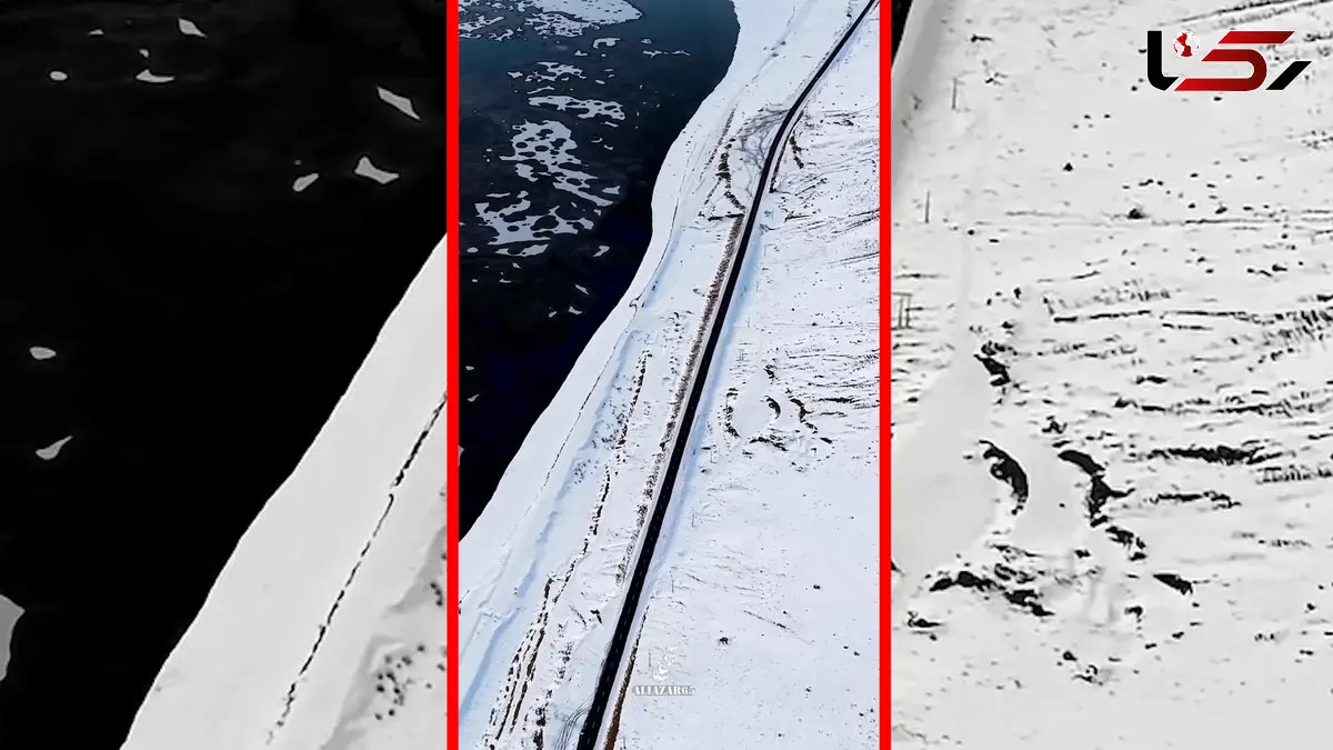 فیلم زیبایی تالاب چغاخور زیر برف و یخ