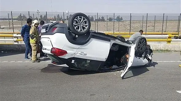 واژگونی مرگبار خودرو در محور بروجن به شهرکرد