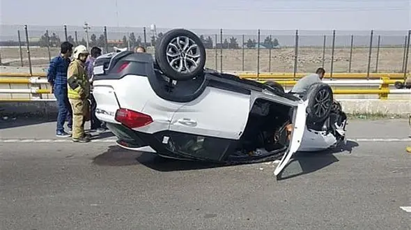 واژگونی مرگبار خودرو در محور بروجن به شهرکرد