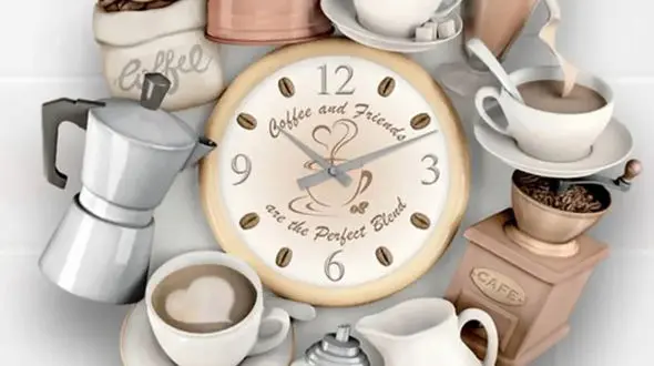 مدل‌ های ساعت دیواری آشپزخانه در طرح فنجان و قوری + عکس