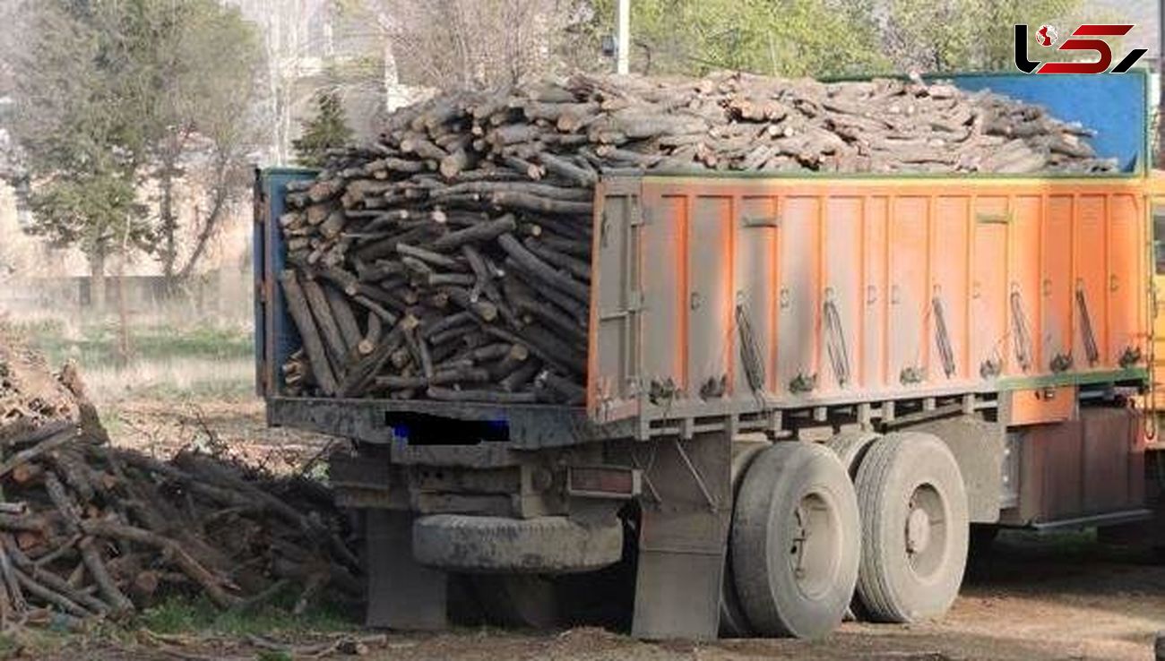 توقیف 2 دستگاه خودرو نیسان حامل 3تن چوب آلات غیر مجاز و  قاچاق جنگلی  در استان اردبیل