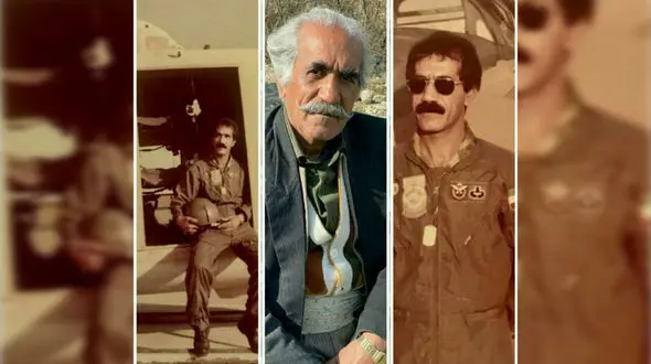 عمو کاووس سریال نون خ سرهنگ خلبان ارتش بود ؟! / خودش بالاخره واقعیت را گفت ! + عکس هایش با هلیکوپتر ارتش