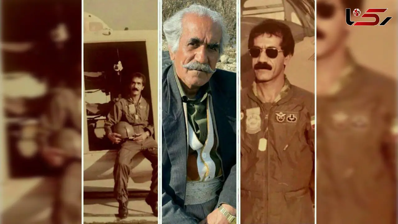 عمو کاووس سریال نون خ سرهنگ خلبان ارتش بود ؟! / خودش بالاخره واقعیت را گفت ! + عکس هایش با هلیکوپتر ارتش