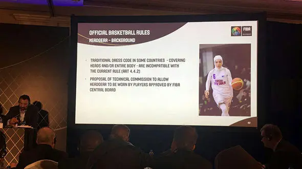 فیبا حجاب بانوان بسکتبالیست را تایید کرد 