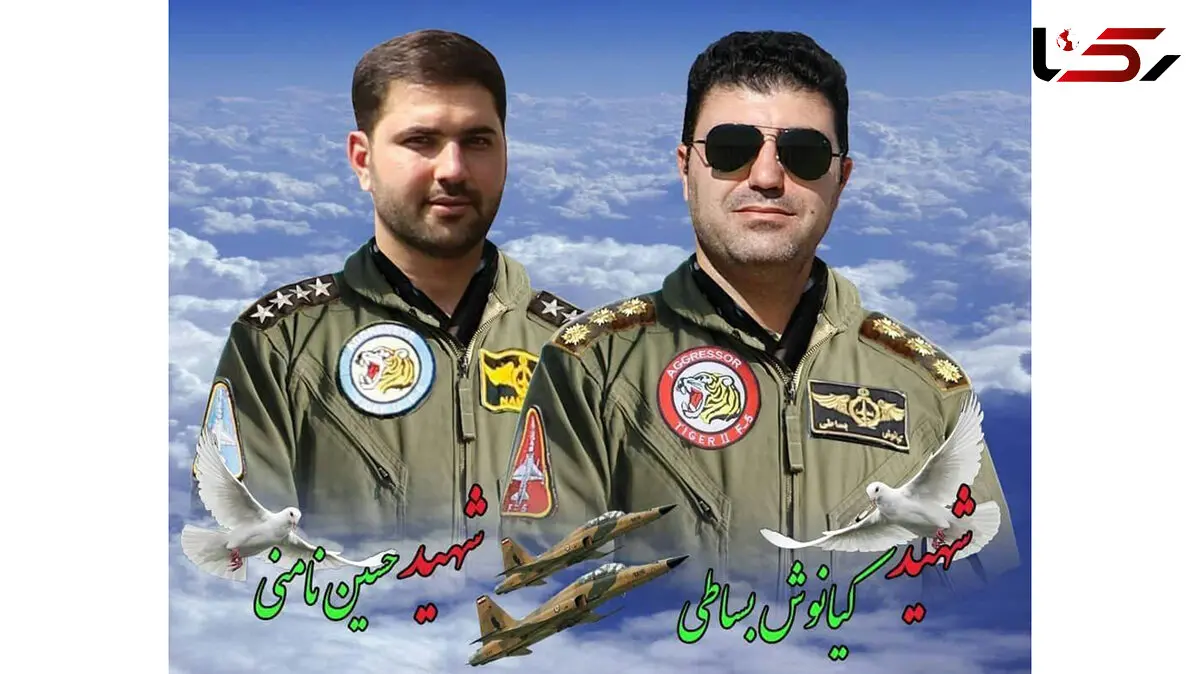پیکر مطهر خلبان شهید «کیانوش بساطی» وارد کرمانشاه شد 