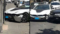  تصادف BMW میلیاردی در تهران +عکس 