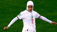 تاریخ سازی بانوی محجبه فوتبال در جام جهانی زنان + عکس
