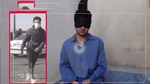 اولین فیلم از لحظه دستگیری و اعترافات عامل حمله به ماموران پلیس در کرج