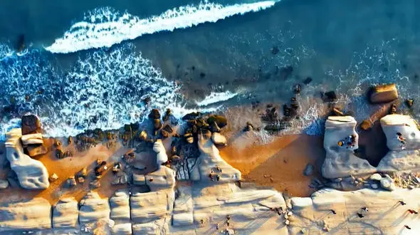 مرز استانهای بوشهر و هرمزگان  سواحل خلیج فارس + فیلم