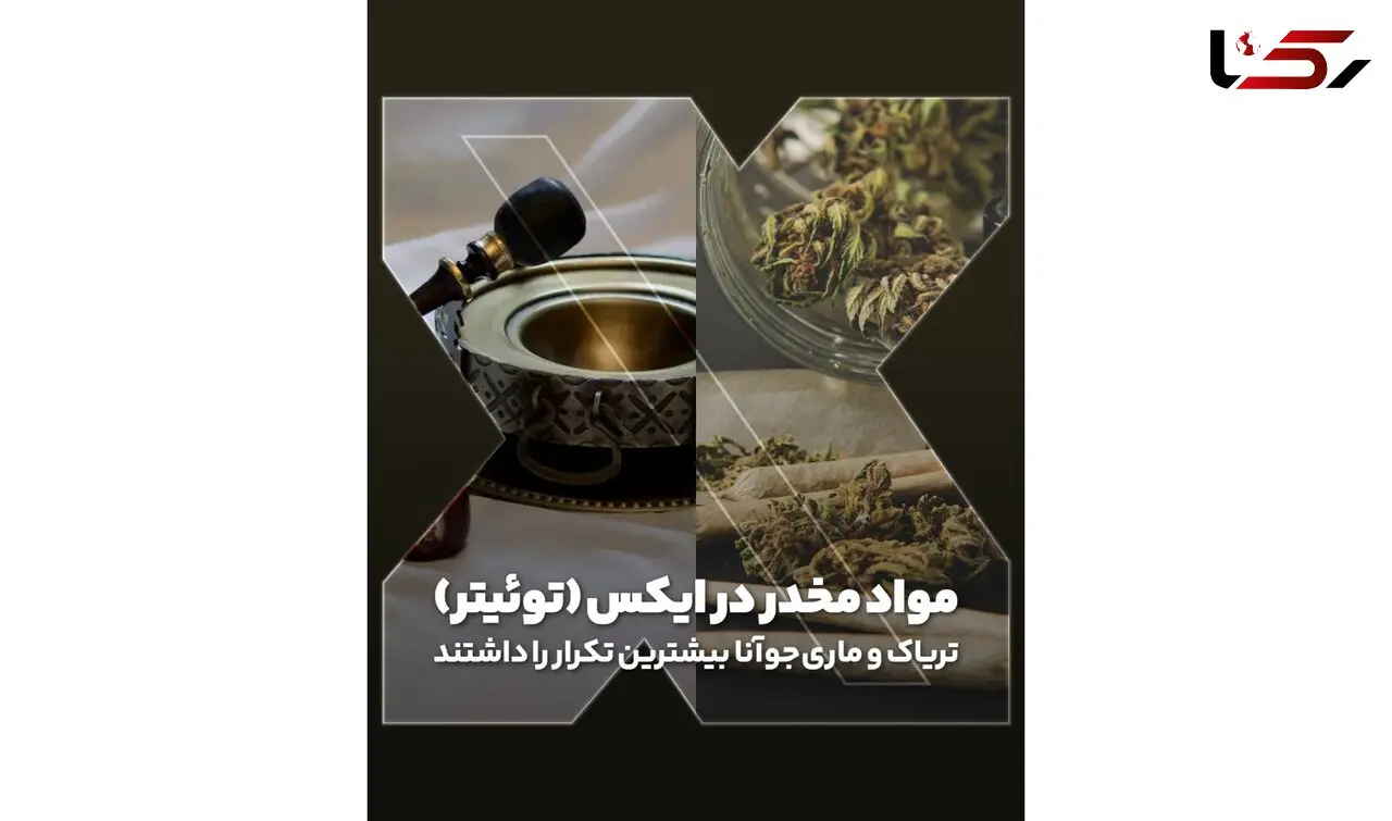 ۷۰ درصد محتوای مواد مخدری در توئیتر (ایکس) مربوط به تریاک و گل است