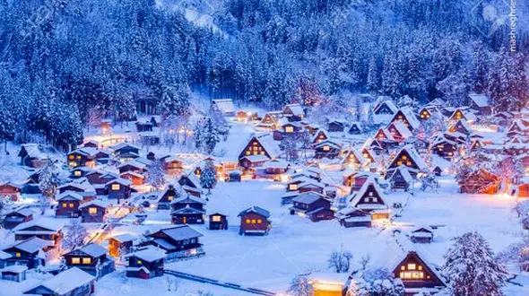  وحشت از بارش برف 10و نیم متری در یک روستا+ عکس