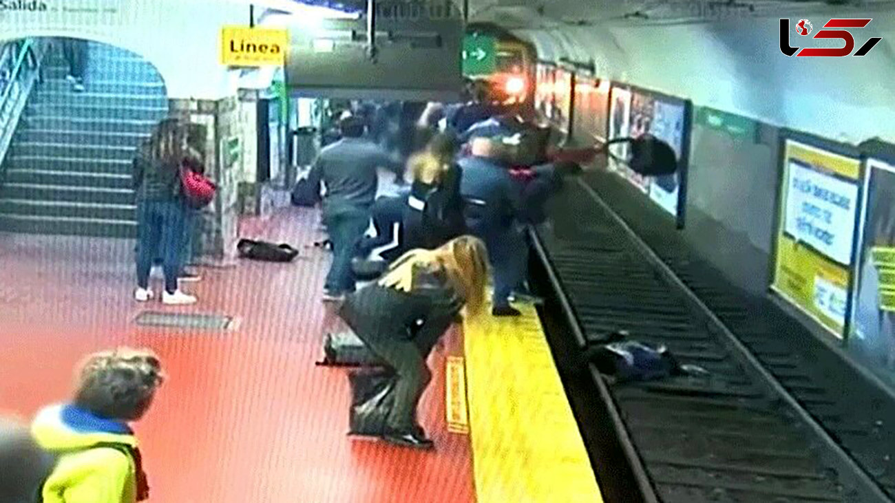 مرگ یک زن و مرد در برخورد با قطار مترو / مرد زن را گرفت و جلوی قطار پرید 