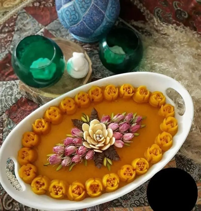 تزئین حلوا مراسم