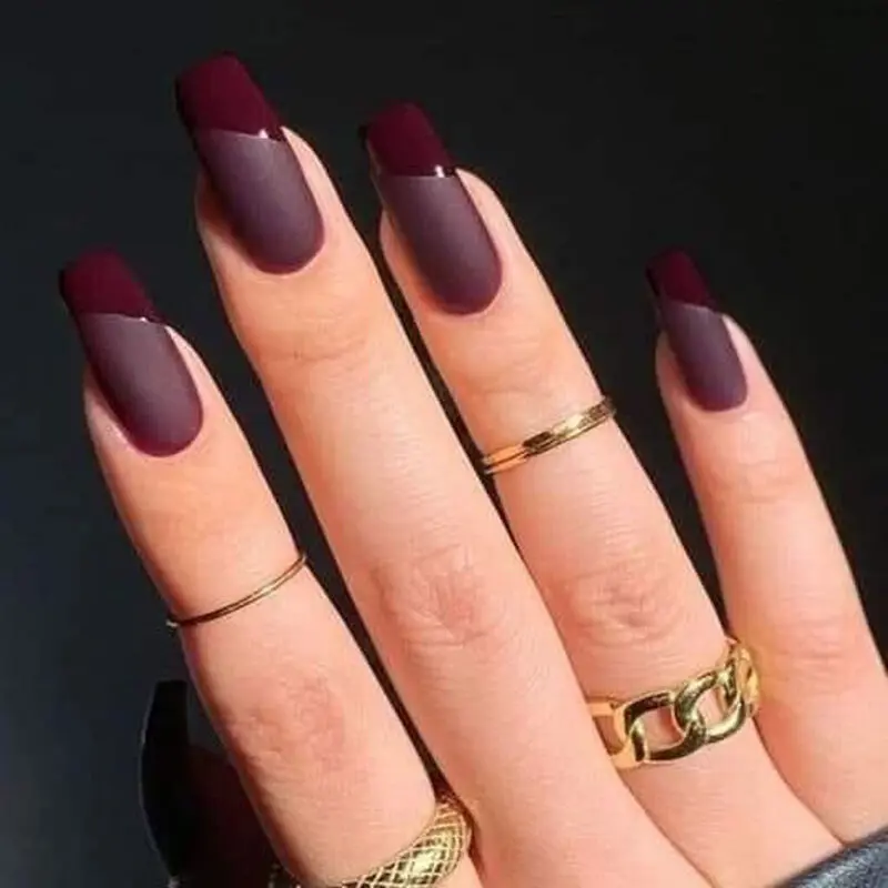 طراحی ناخن مات