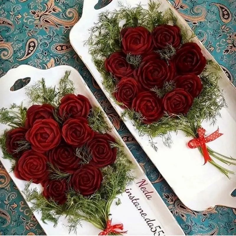 تزیین لبو شب یلدا | ۳۰ ایده شیک و کاربردی تزیین لبو شب یلدا ترند ۱۴۰۴ ویژه عروس و خانواده که باید امسال امتحان کنید!