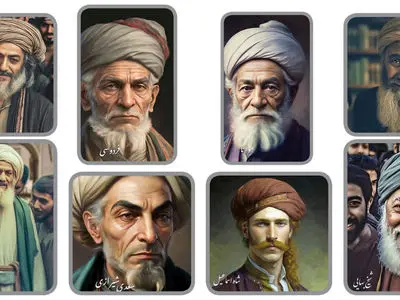 چهره‌ شاعران معروف با هوش مصنوعی زنده شد؛ حافظ و شهریار چه می‌ کردند؟ + فیلم