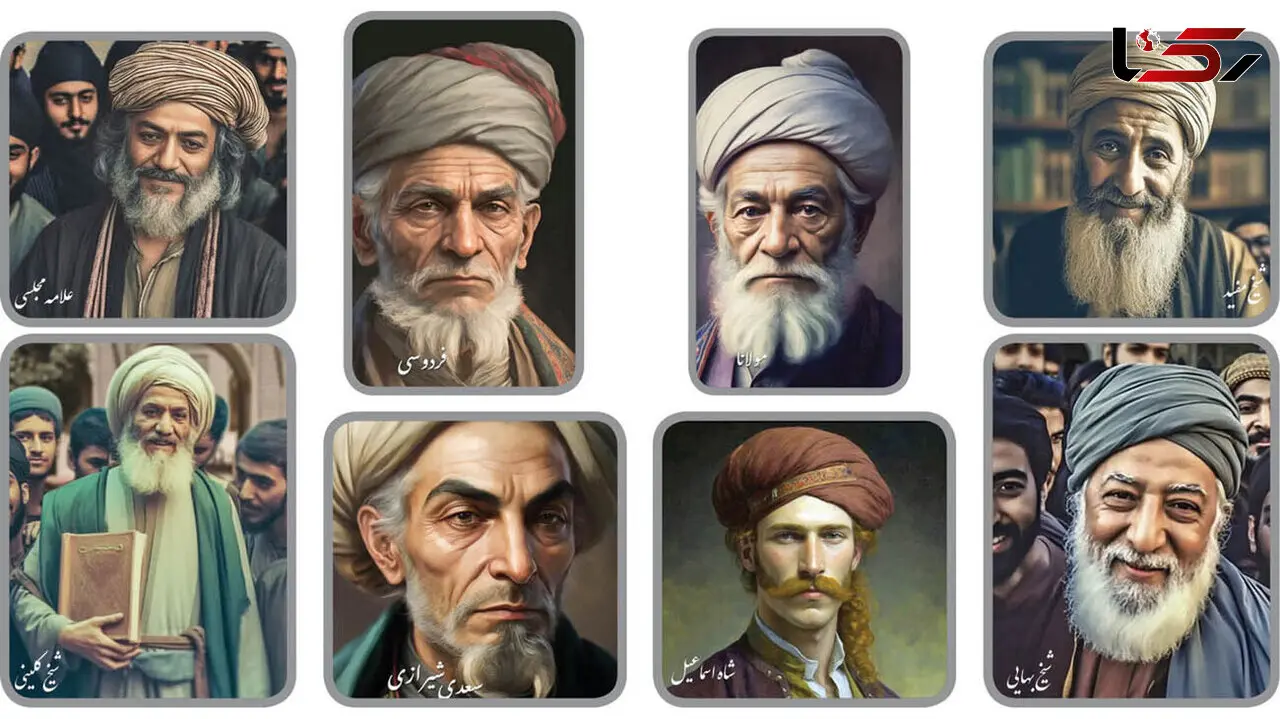 چهره‌ شاعران معروف با هوش مصنوعی زنده شد؛ حافظ و شهریار چه می‌ کردند؟ + فیلم
