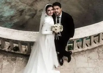 فیلم/ نگاهی به جشن عروسی باشکوه سیما خضرآبادی بازیگر سریال بچه مهندس مزین به صدای جادویی همایون شجریان