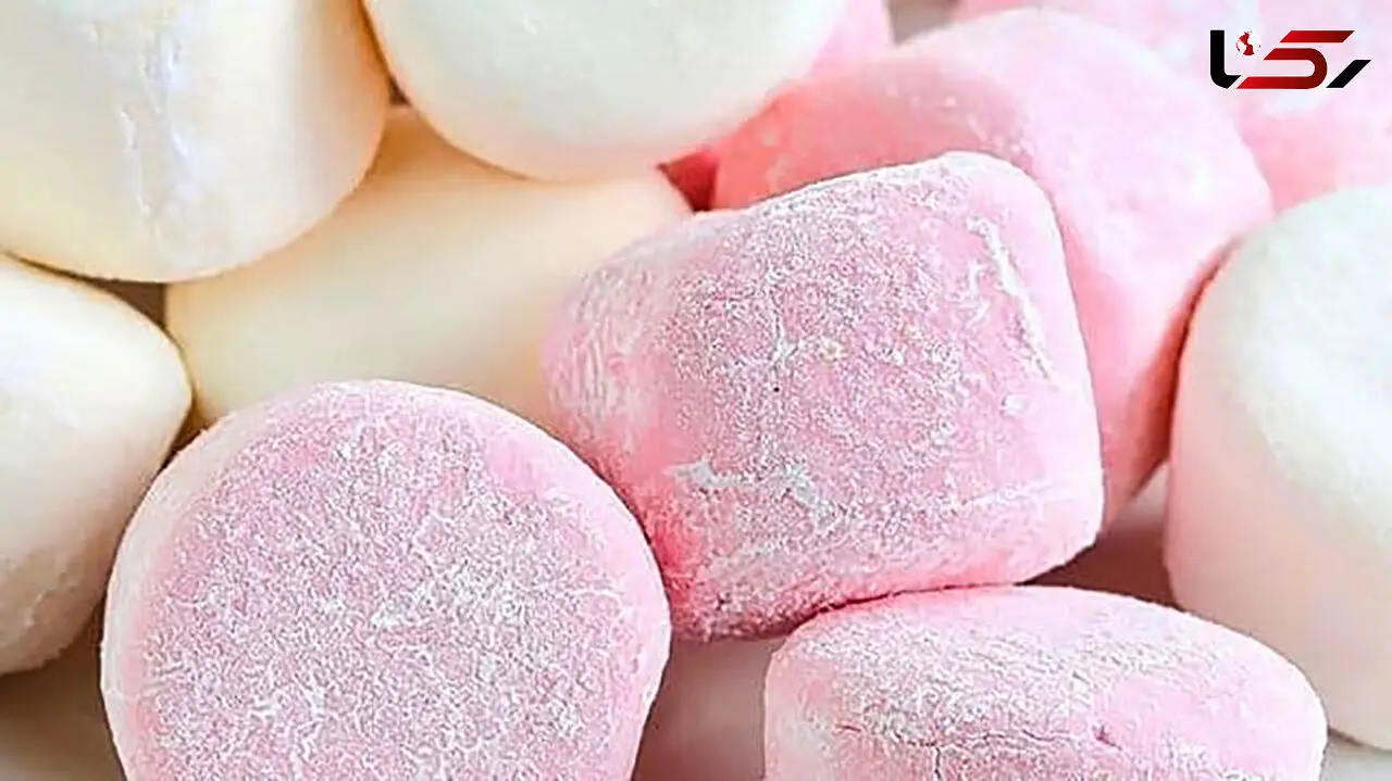 مارشمالو نارگیلی یک خوراکی خوشمزه برای کودکان 