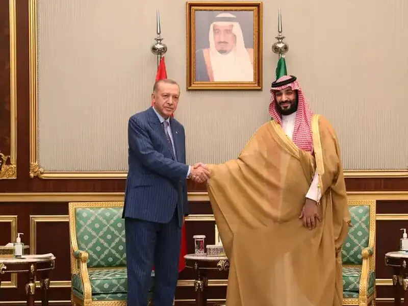 محمد بن سلمان در کتار رجب طیب ادوغان