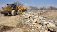 تخریب دیوارکشی غیرمجاز در شهرستان کازرون