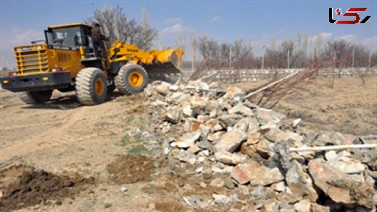 5 عکس از تخریب ویلاهای لاکچری غیر قانونی در منطقه بیرگان 