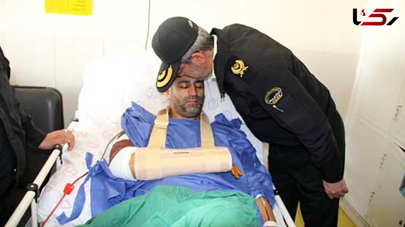 حمله خونین شرور به پلیس در اصفهان  +عکس 