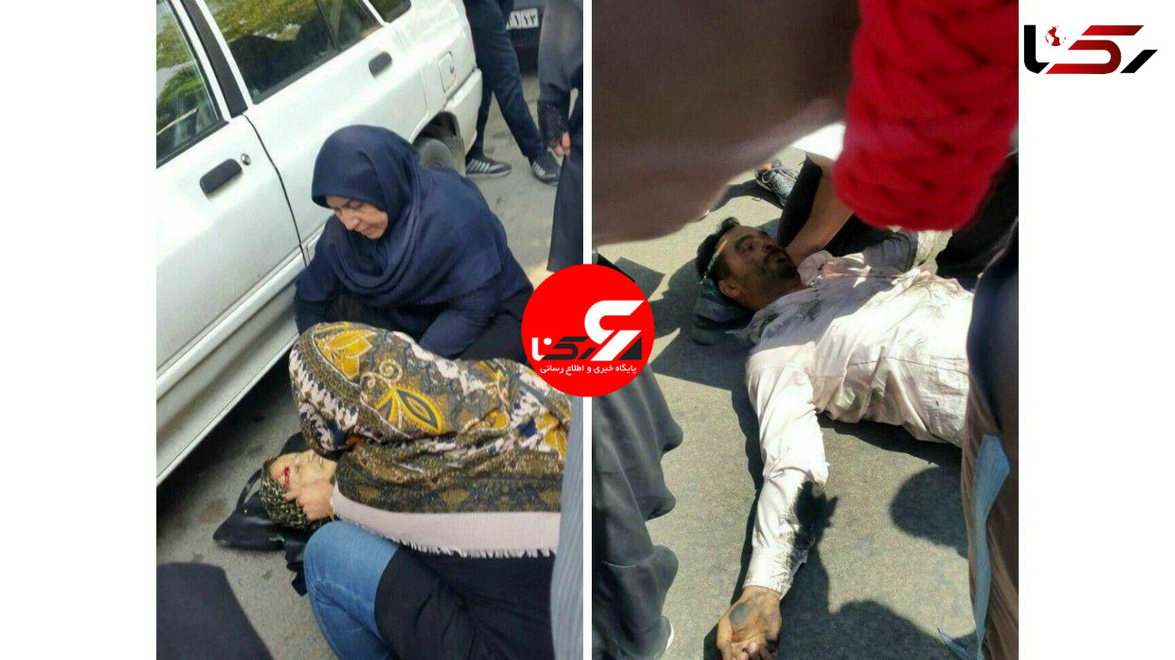 شلیک های پی در پی مقابل دادگستری اصفهان / متهم فراری چند زن و مرد را زیر گرفت+ عکس