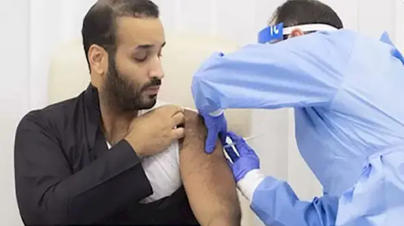 بن سلمان از واکسن کرونا وحشت کرد + عکس