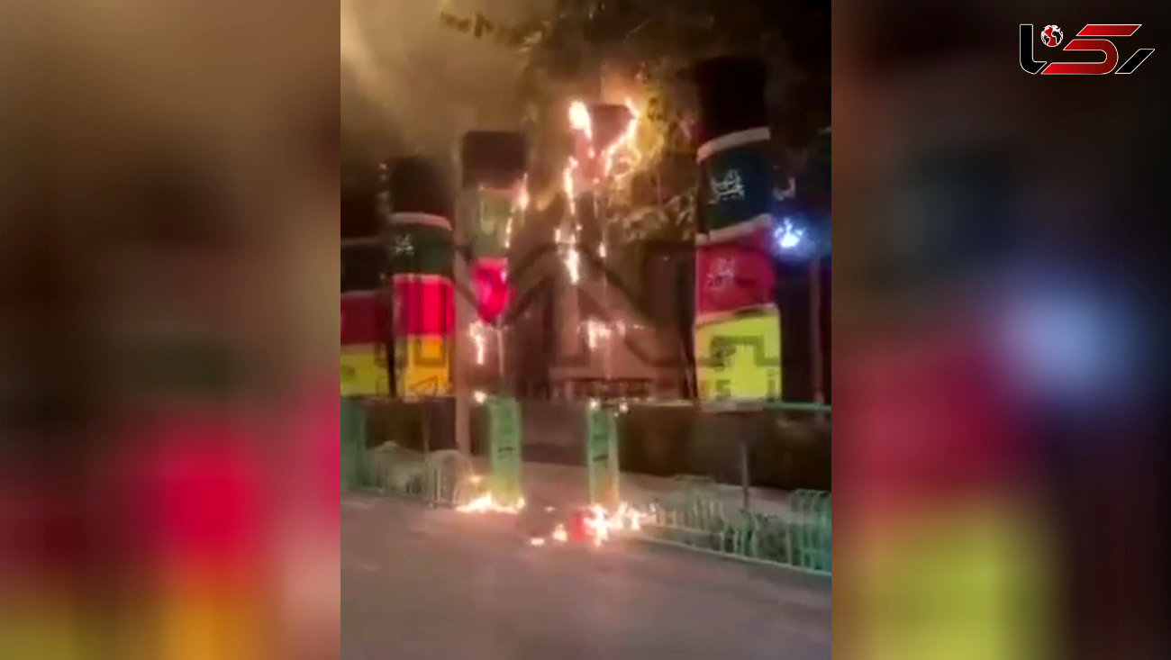 عاملان آتش زدن پرچم سیدالشهدا (ع) دستگیر شدند / قلب دوست داران حسینی آرام گرفت