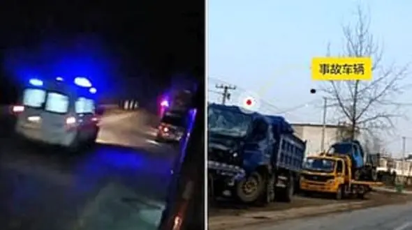 تصادف مرگبار کامیون با کاروان تشییع جنازه+ فیلم / چین