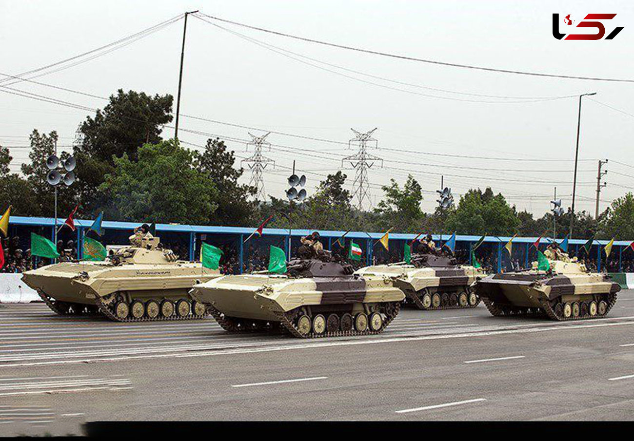 رونمایی از سامانه جدید توپخانه‌ای «حائل» در رژه با شکوه تهران