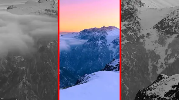 فیلم چشم انداز زمستانی کوه های اردبیل