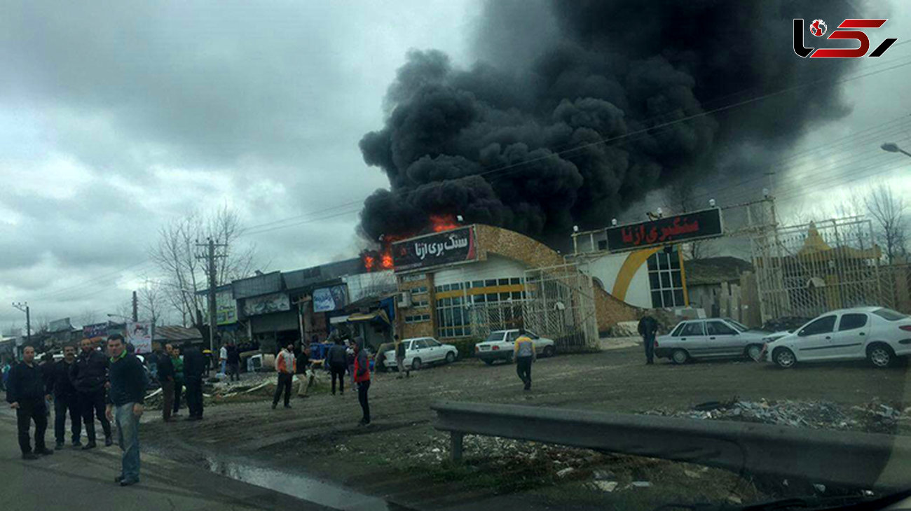  آتش‌سوزی هولناک  در نزدیکی فرودگاه+ عکس