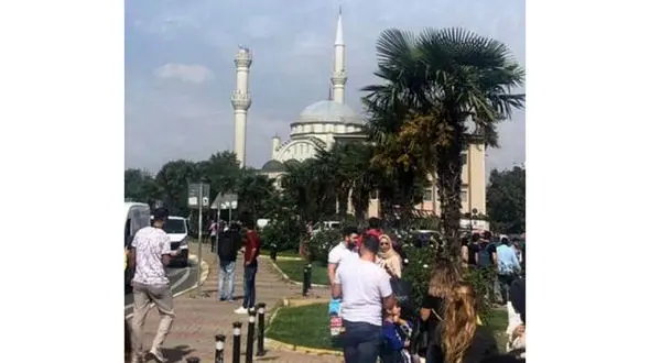 افتادن مناره یک مسجد در ترکیه+عکس