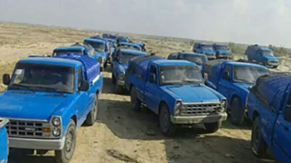 توقیف 14 نیسان قاچاق سوخت در بندرعباس
