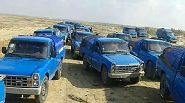 توقیف 14 نیسان قاچاق سوخت در بندرعباس