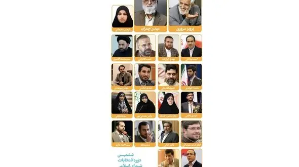 فهرست ۲۱ نفره ائتلاف شورای شهر تهران مشخص شد