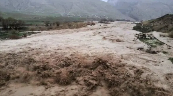 آماده باش پلیس در سیل  فیروزکوه