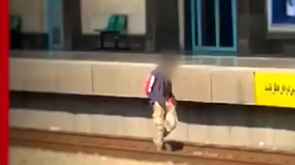 پشت پرده ورود مرد تهرانی به ریل خط ۵ مترو تهران + عکس 