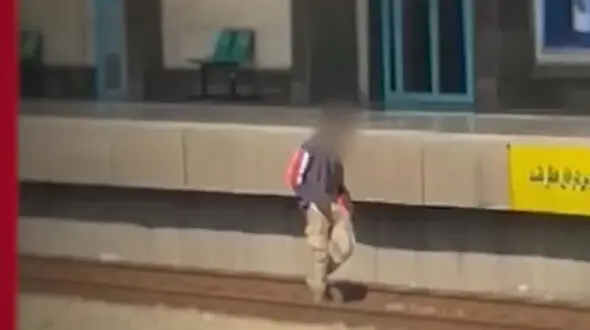 پشت پرده ورود مرد تهرانی به ریل خط ۵ مترو تهران + عکس 