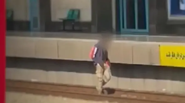 پشت پرده ورود مرد تهرانی به ریل خط ۵ مترو تهران + عکس 
