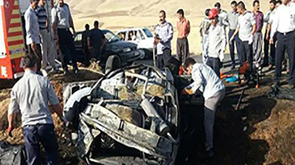 تصادف پراید با پژو در لرستان