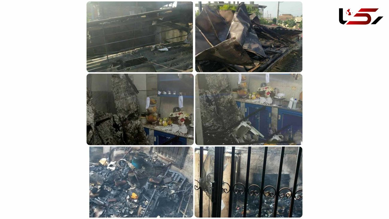  آتش‌سوزی منزل مسکونی روستایی در بابل + تصاویر