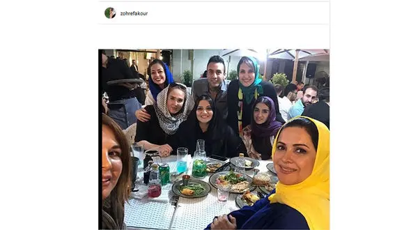 جشن تولد خانم بازیگر همراه با ستاره های زن +عکس