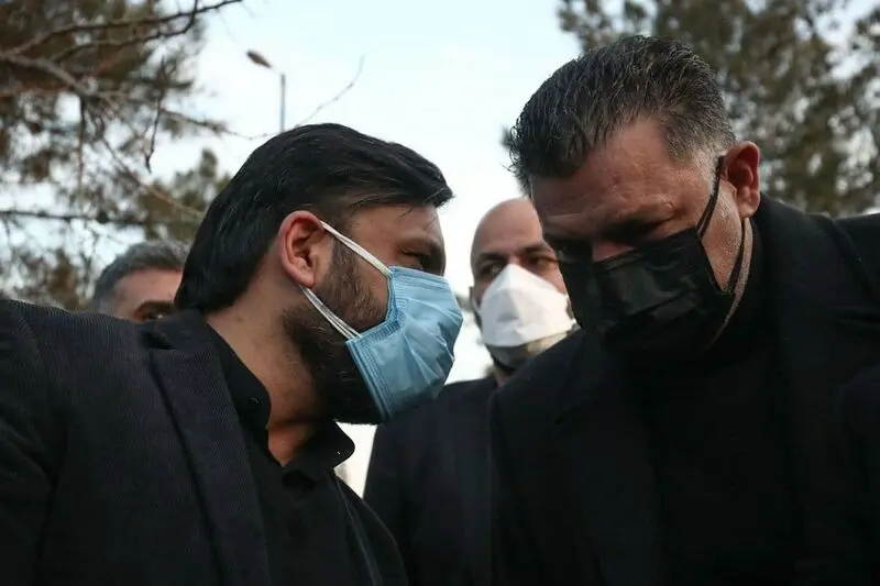 مراسم خاکسپاری مرحوم علی انصاریان با حضور چهره های ورزشی