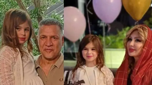 علی دایی میهمان خاص جشن خانوادگی دختر نیوشا ضیغمی / زیبایی دختر به مادرش رفته !
